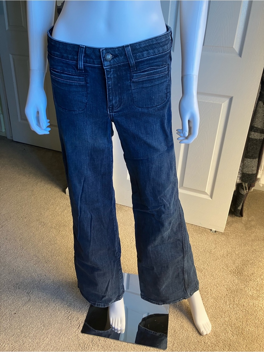 Juicy Couture Dark Indigo Wide-Leg Jeans